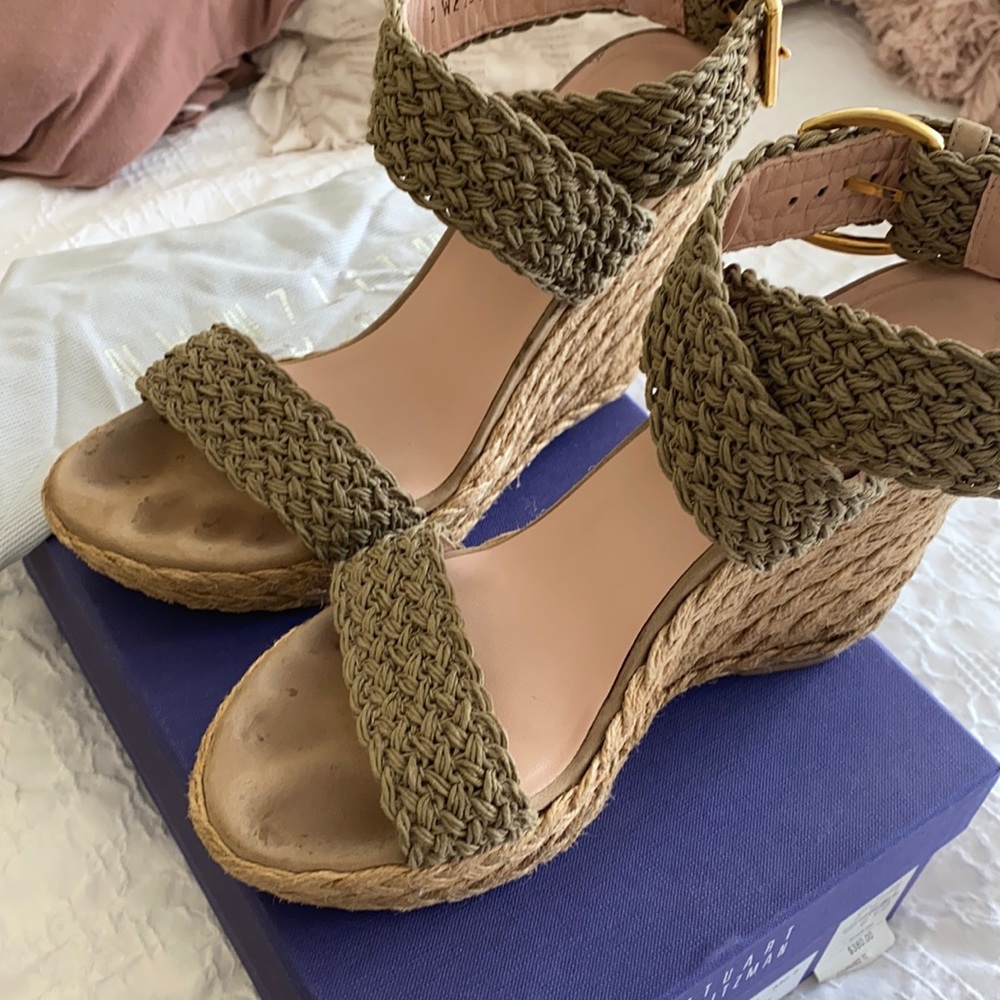 Stuart Weitzman espadrille wedge sandal